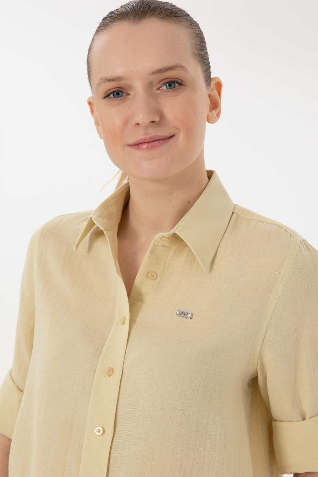 Kad_n A__k Haki Uzun Kollu G_mlek Sepette S_rpriz _ndirim - U.s. polo assn фото 2