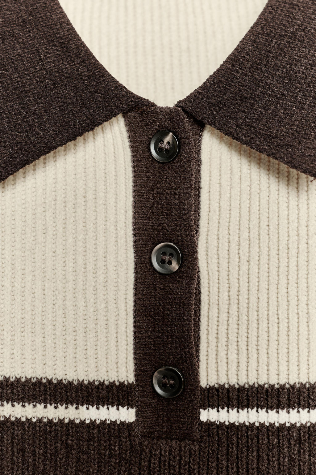 RIB KNIT POLO TOP - Zara фото 8