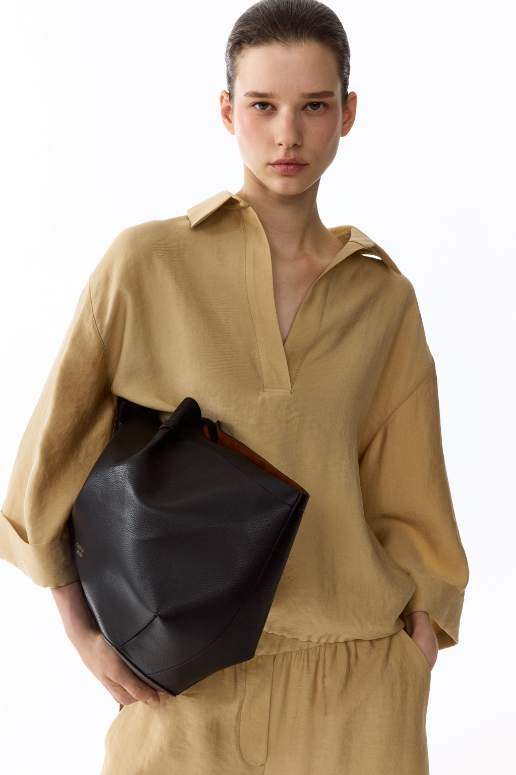 Blusa oversize en mezcla de lyocell - H&m фото 2