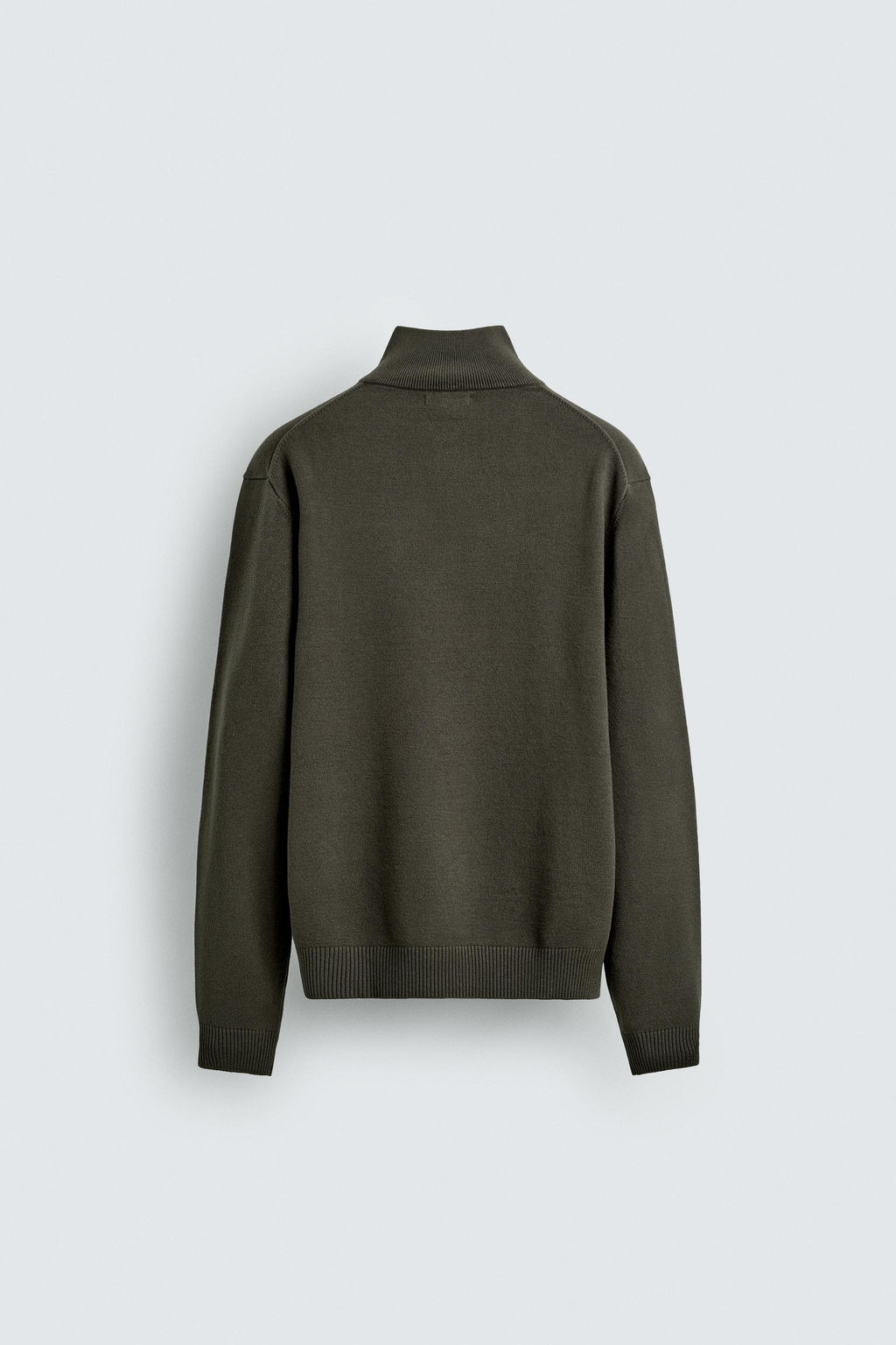 BUTTON-UP HIGH NECK SWEATER