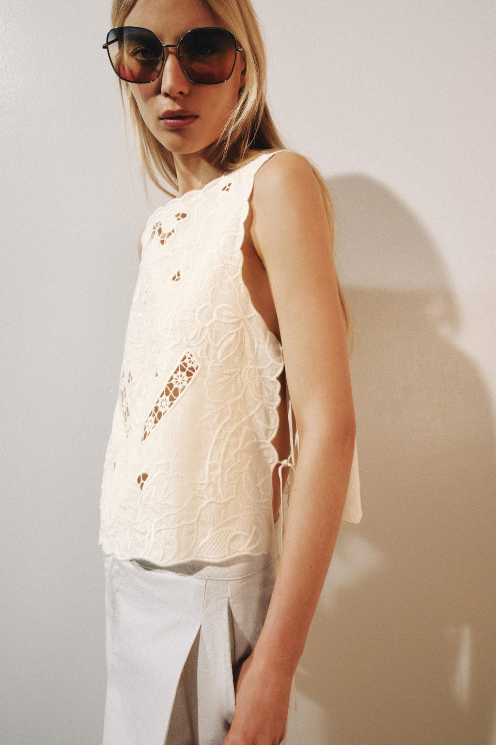 CAMISA BORDADOS ZW COLLECTION / Blanco - Zara фото 2