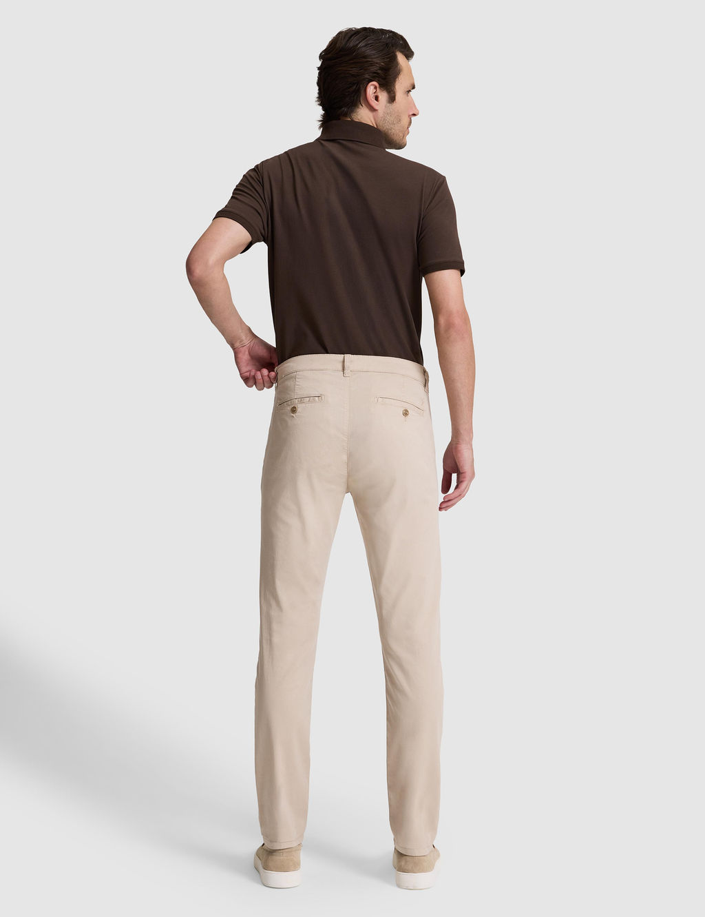 Bej Slim Fit Pamuk Kar___ml_ Kanvas Pantolon