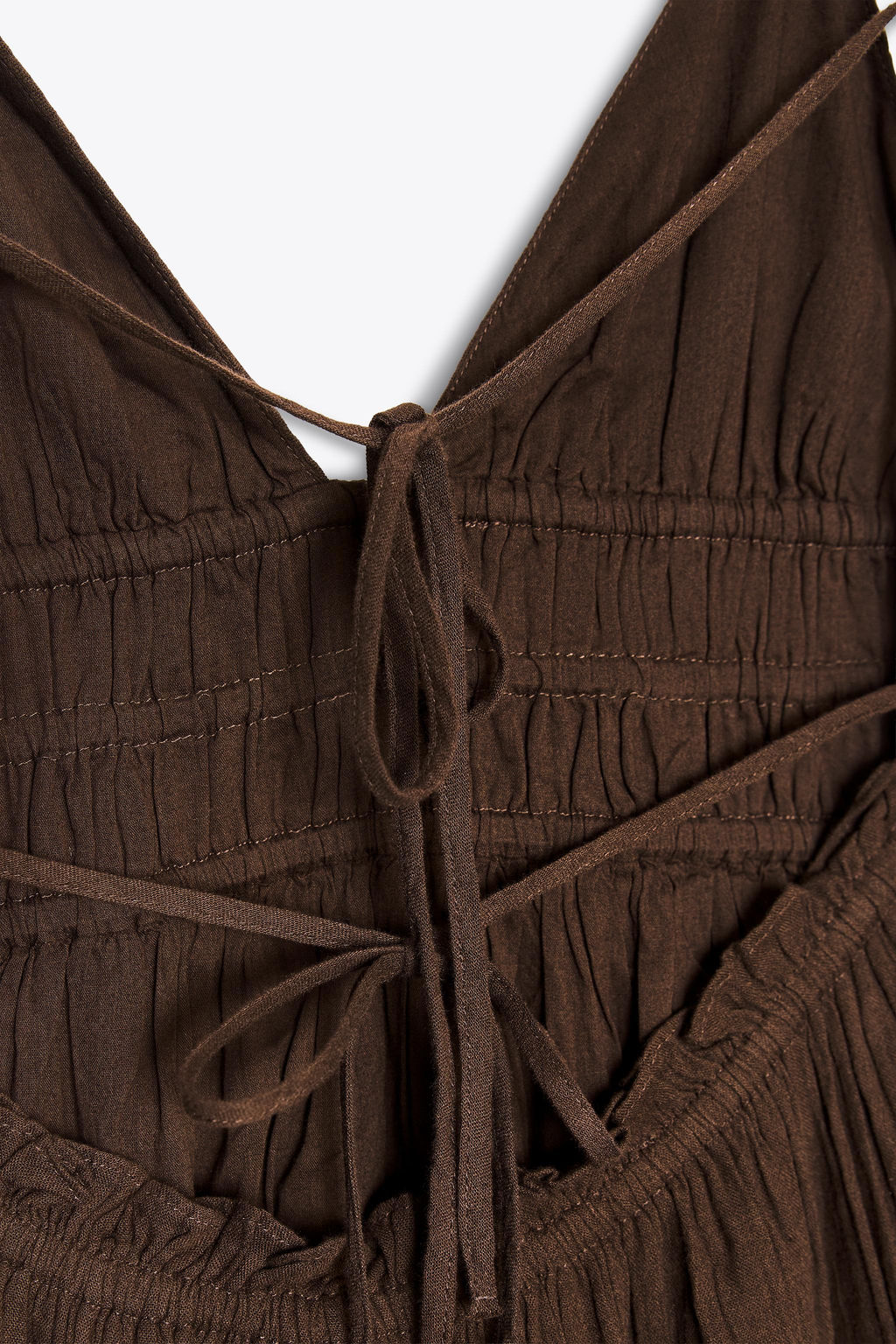 GAUZE MIDI DRESS - Zara фото 9