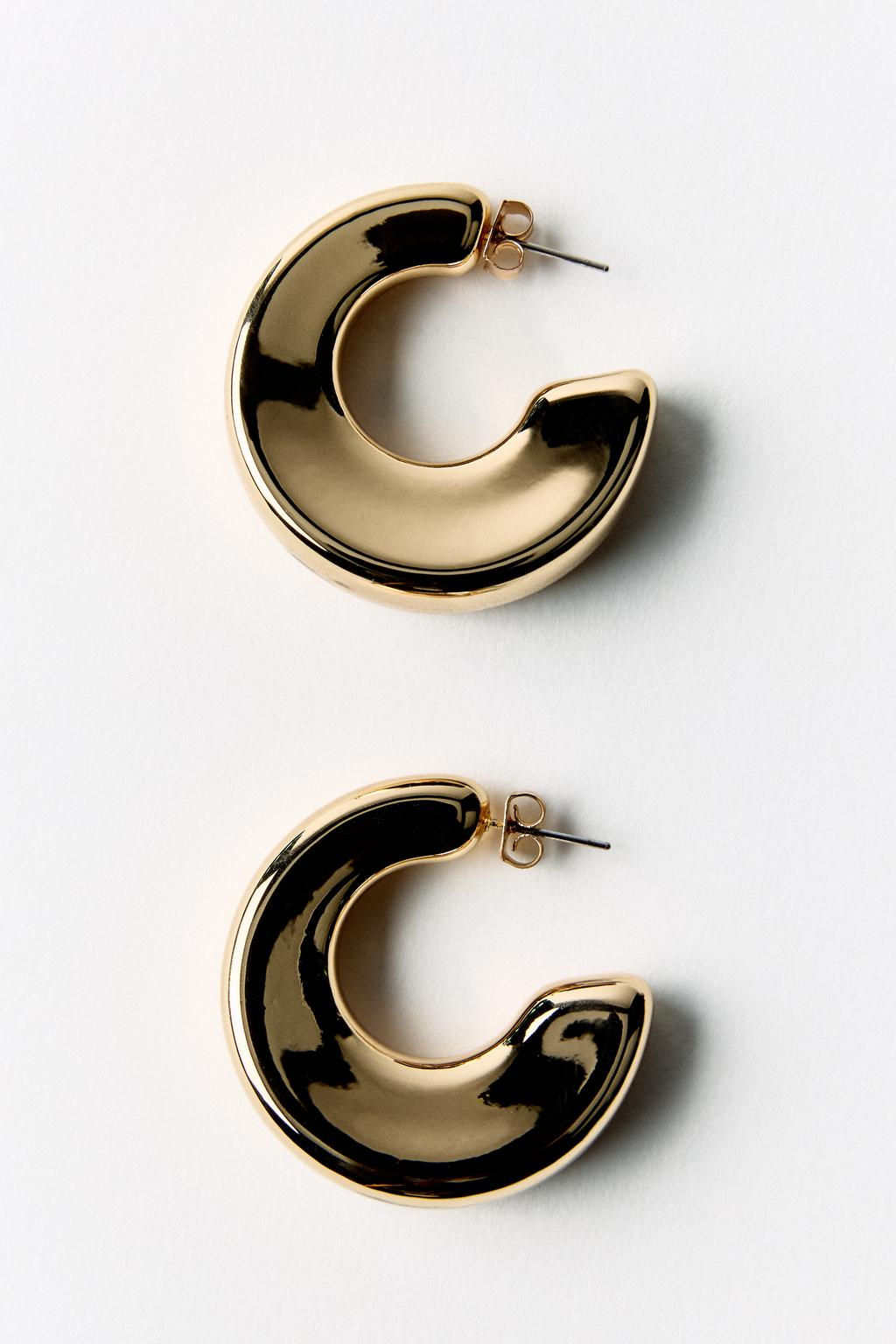 VOLUMINOUS HOOP EARRINGS - Zara фото 5