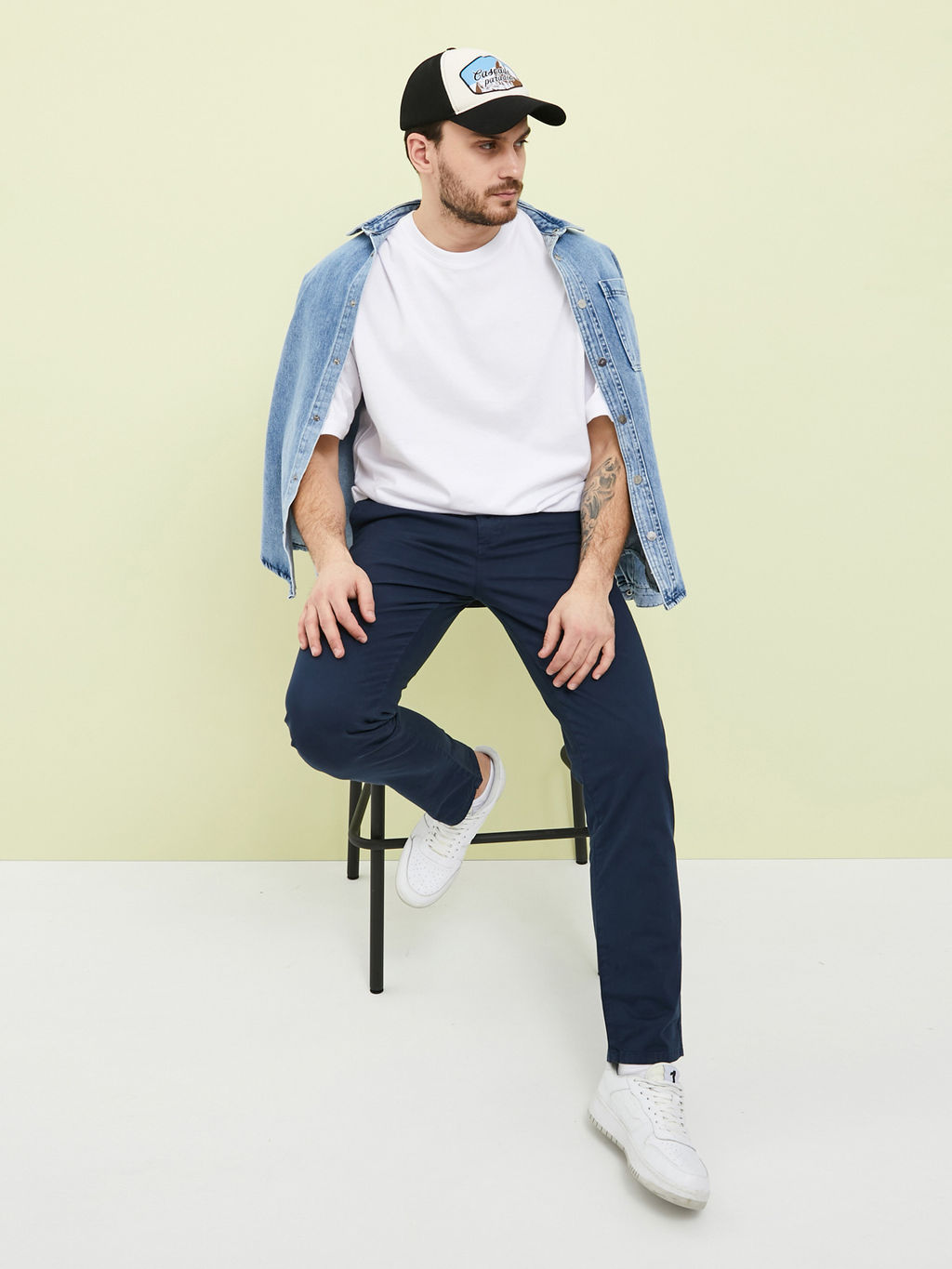 Мужские брюки зауженного кроя - Mossmore фото 28