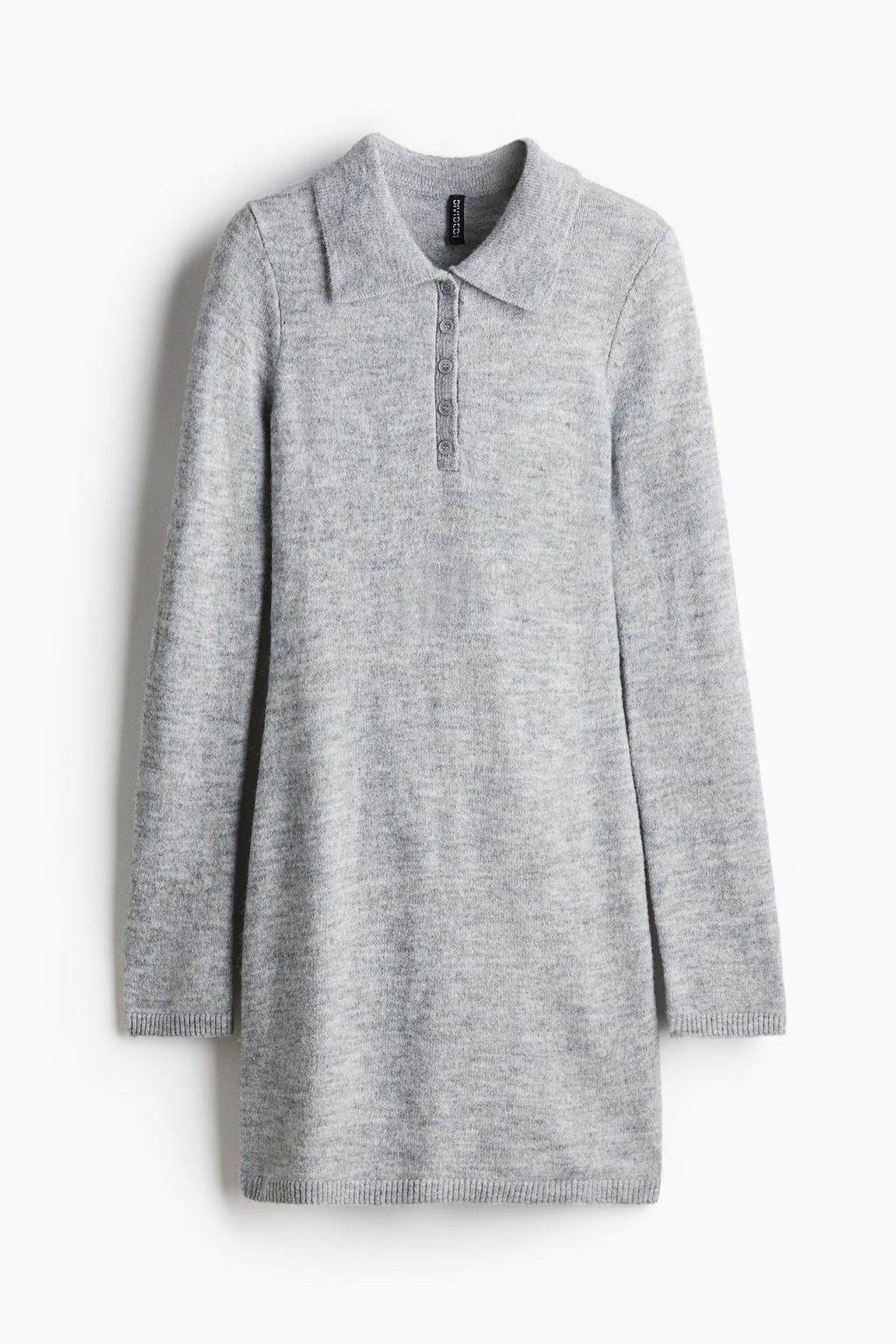 Fine-knit polo dress - H&m фото 5