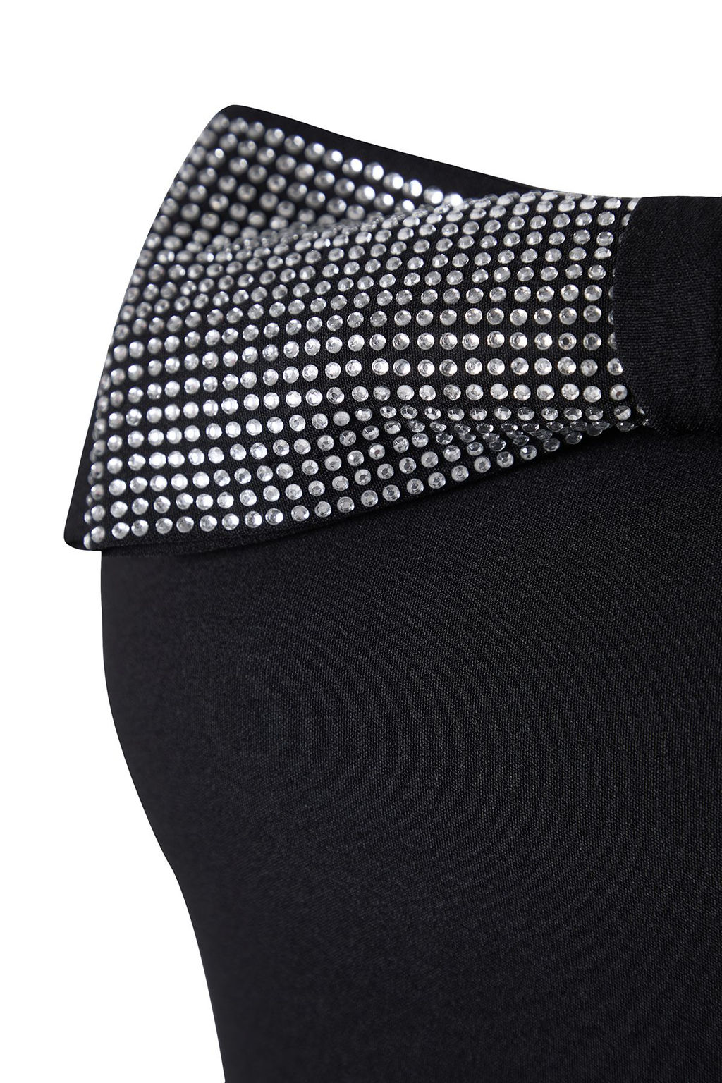 TRENDYOLMILLA Siyah A-Kesim Straplez Fiyonk Detayl? Dokuma K?sa S?k Elbise TPRSS25EL00068  фото 5