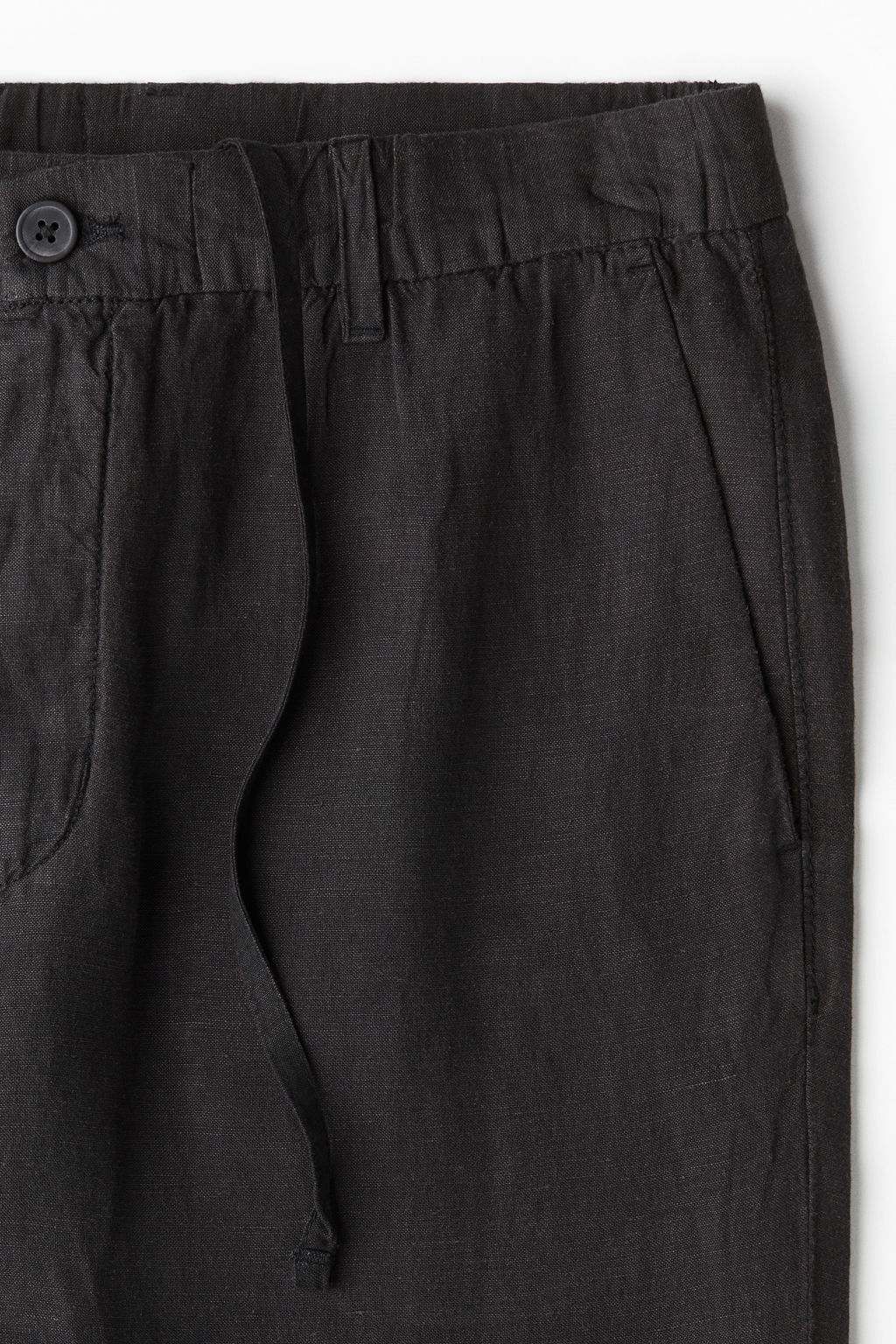 Pantal?n en mezcla de lino Regular Fit - H&m фото 4