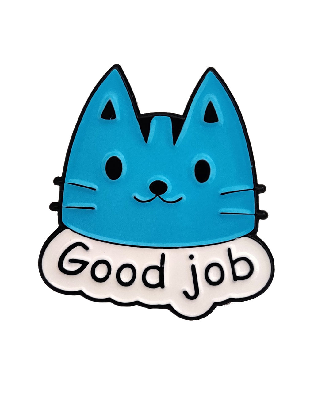 Металлический значок Котик Good Job