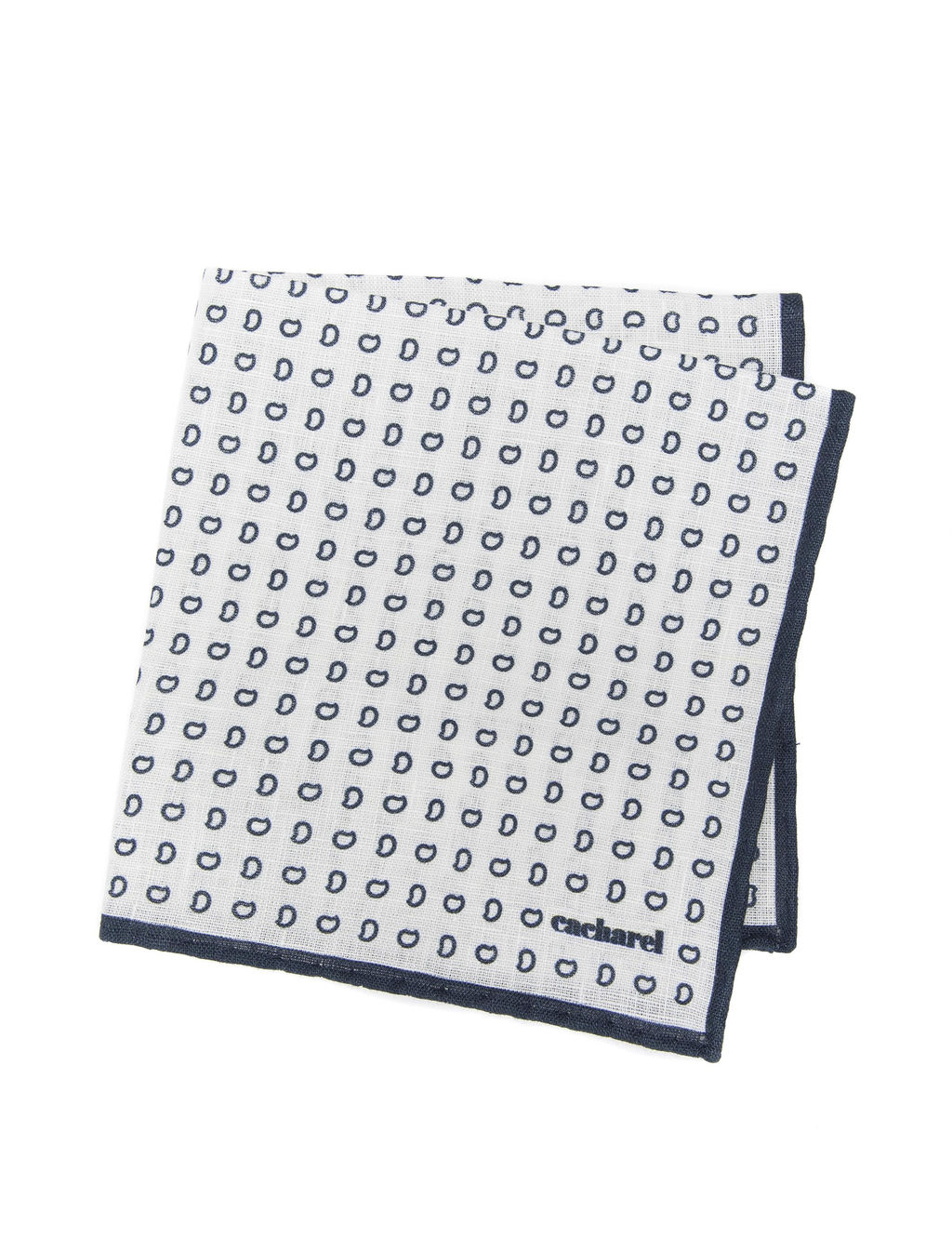 Темно-синий льняной платок