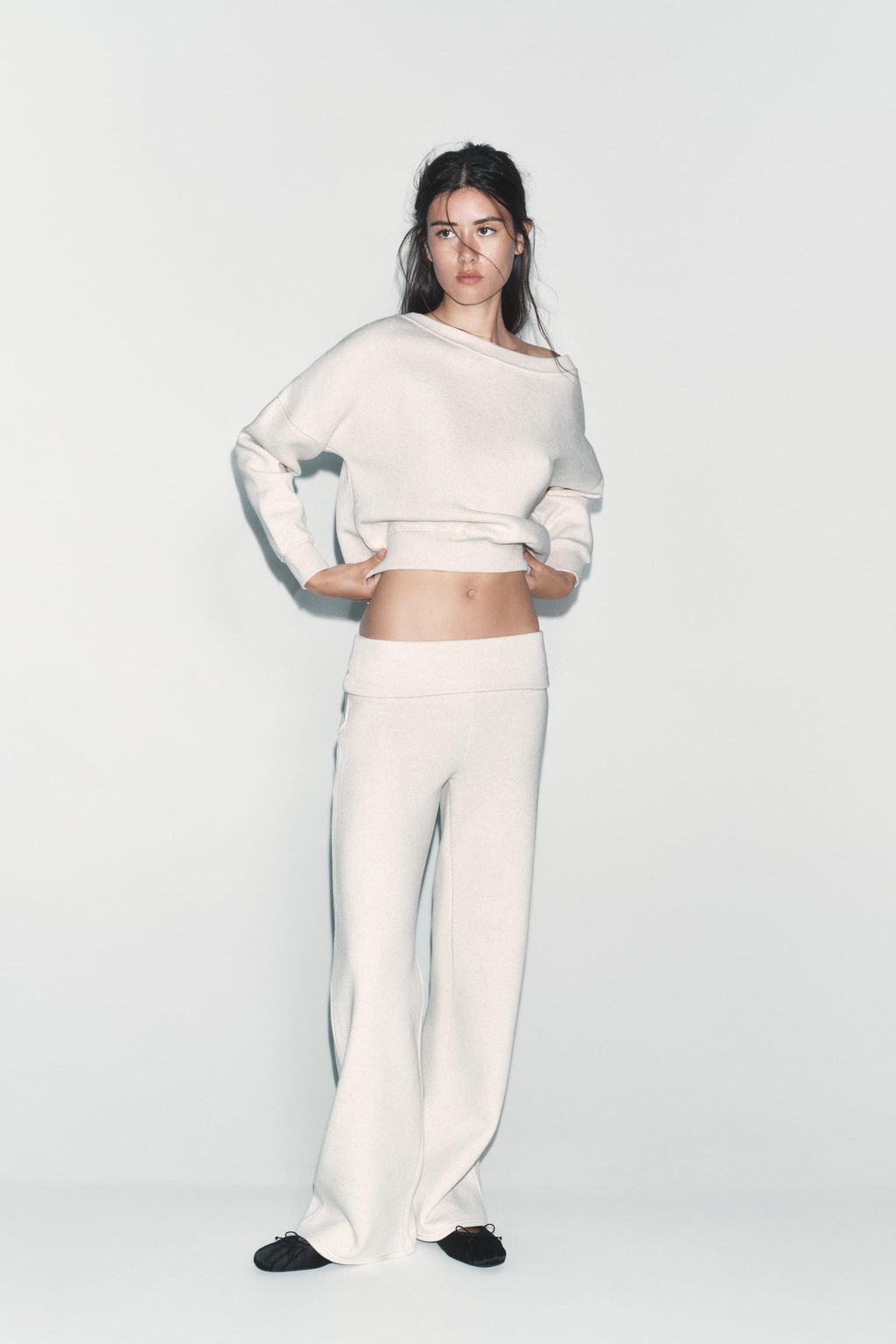 TROUSERS WITH TURN-UP WAIST - Zara фото 9