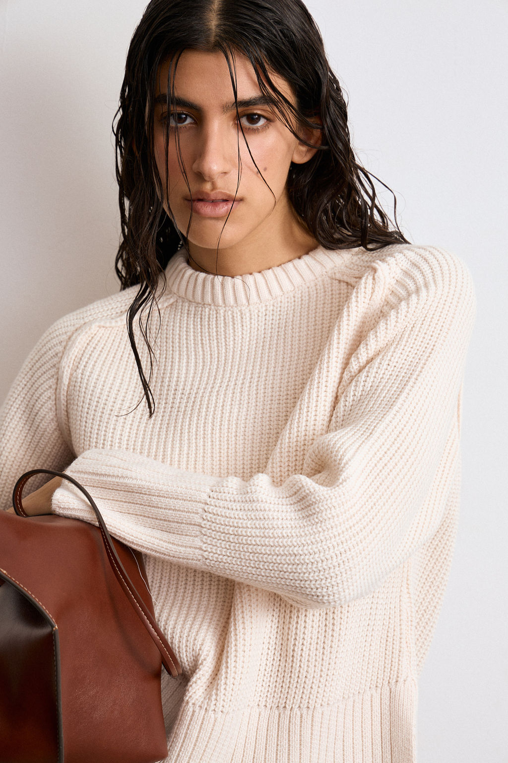 Джемпер вязанный с открытыми срезами - Mollis фото 3