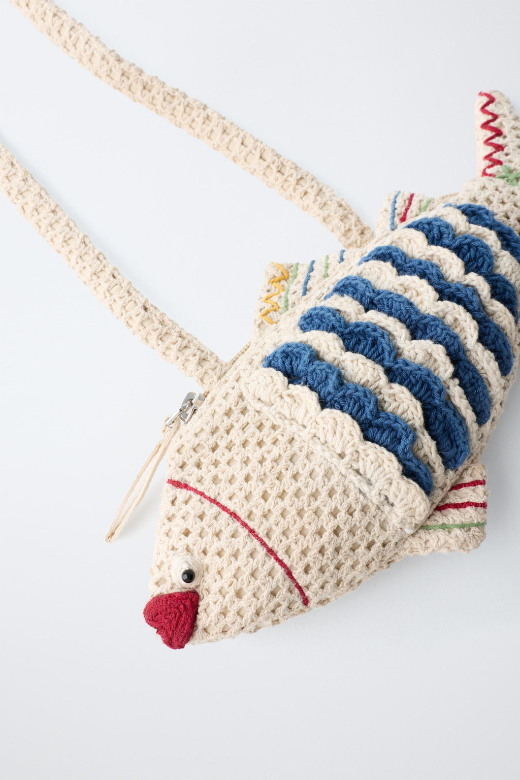 BANDOLERA PEZ CROCHET / Azul - Zara фото 3