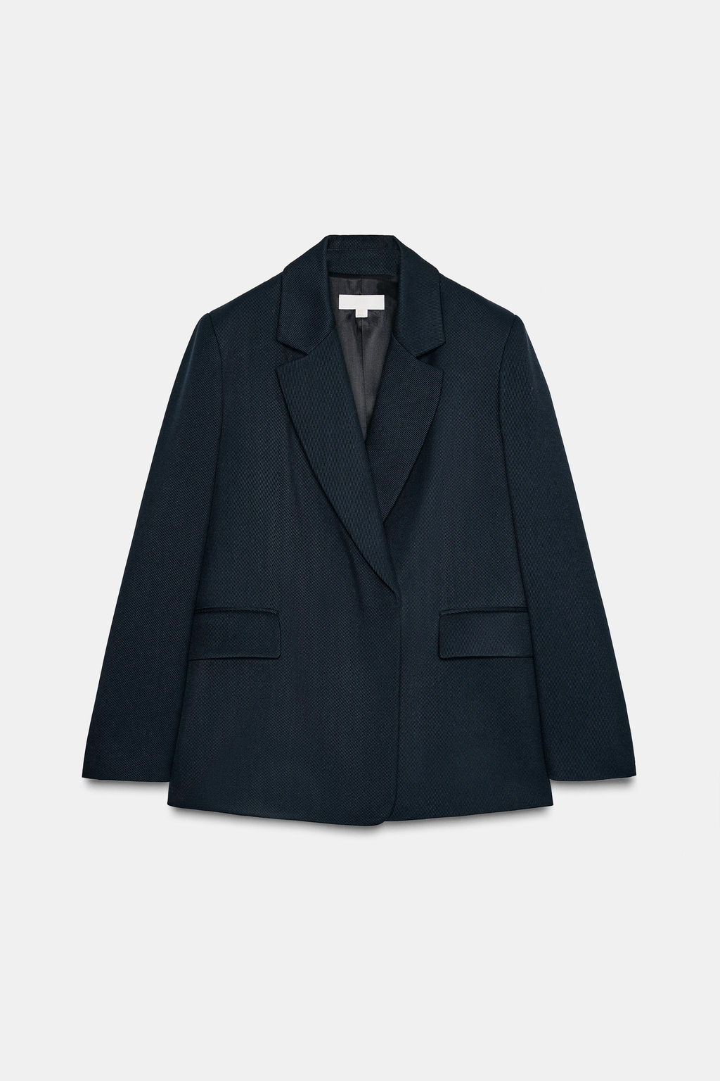 OVERSIZE DOUBLE-BREASTED TWILL BLAZER - Zara фото 7