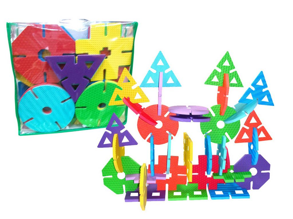 Мягкий конструктор арт.KBP-31040 (42 шт., 6 цветов, 6 фигур) /10