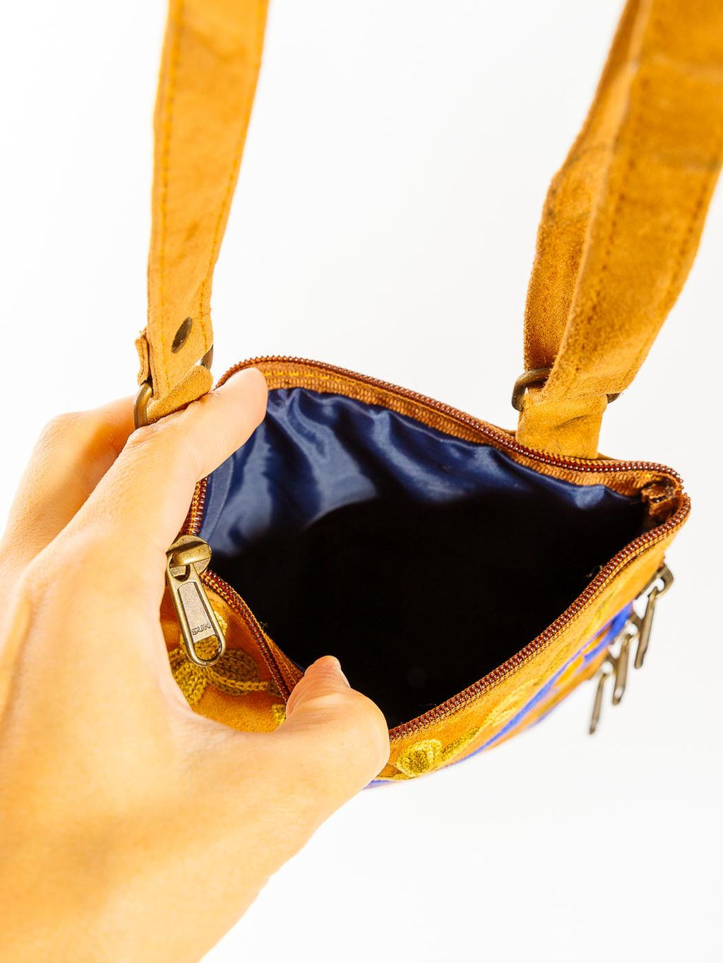 Сумка замшевая в ассортименте через плечо1107/49 - Ганг фото 4