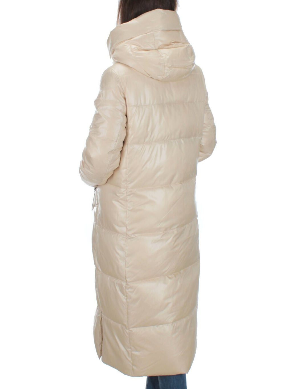 22-116 LT. BEIGE Пальто зимнее женское (200 гр. тинсулейт) - Фабричный китай фото 4