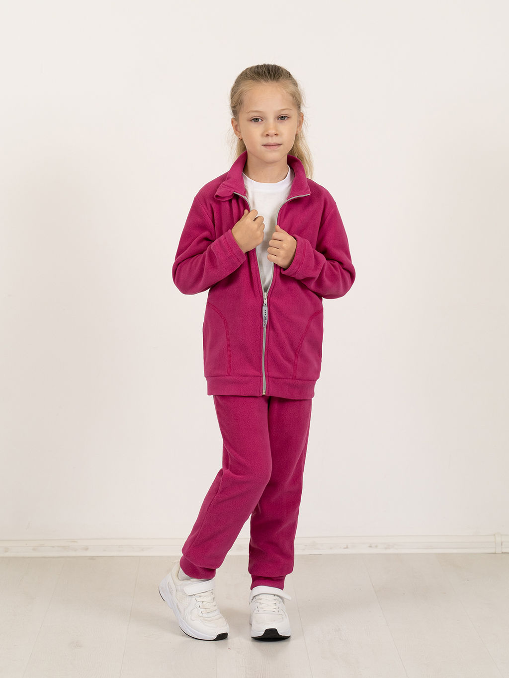 Костюм детский флисовый фуксия 762(ш) (104, 56)
