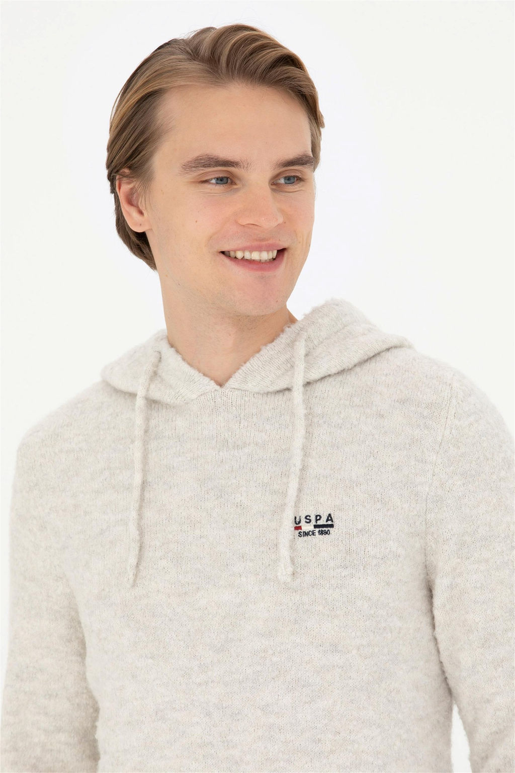 Мужской свитер из каменного меланжа - U.s. polo assn фото 2