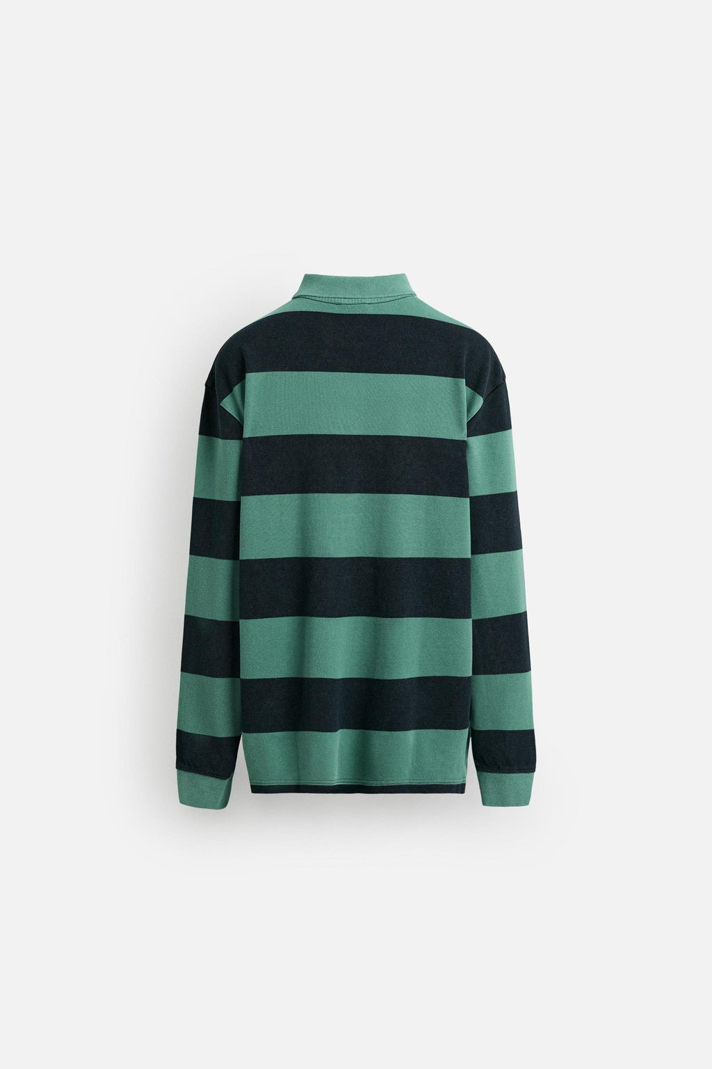 STRIPED WASHED POLO SHIRT - Zara фото 8