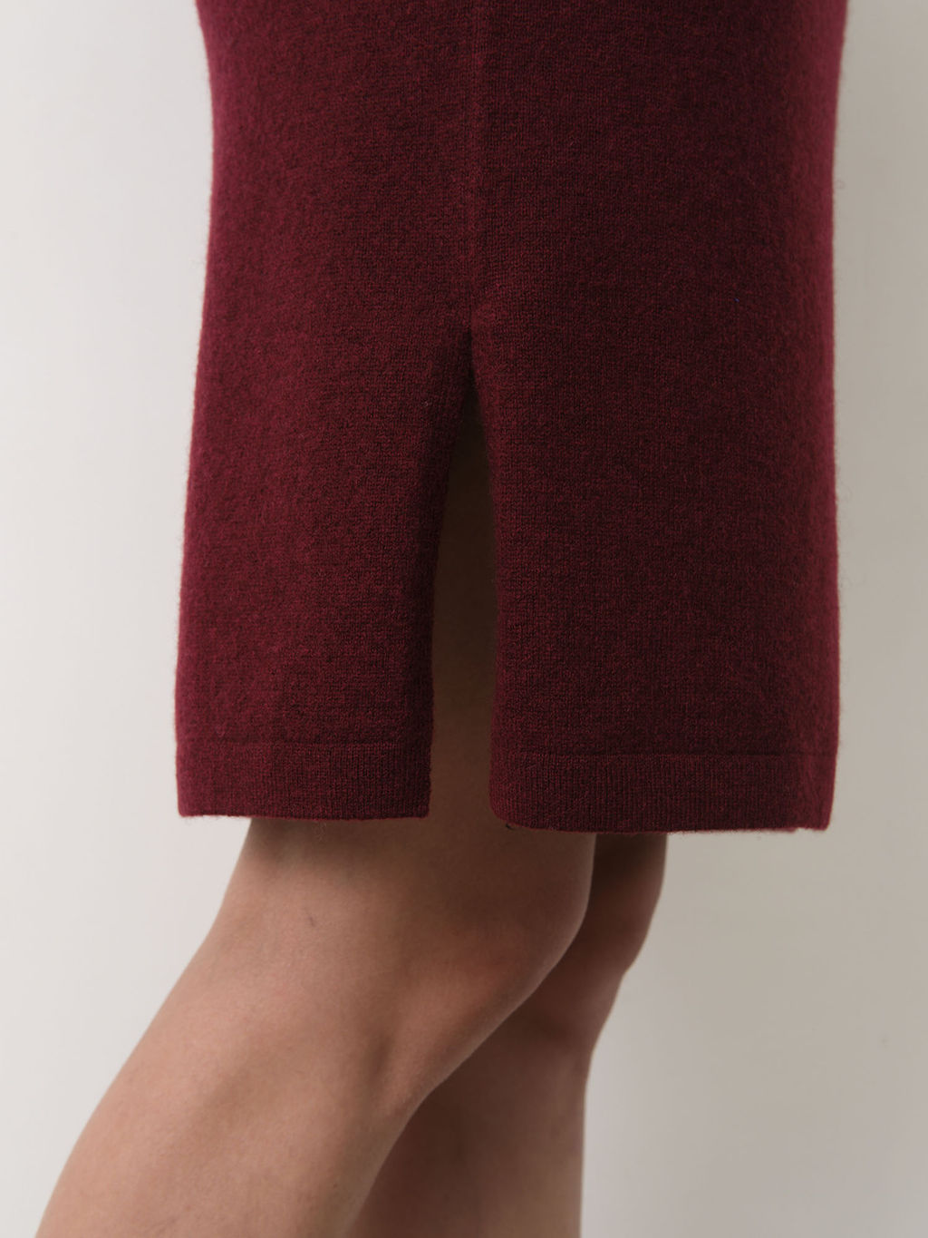 Платье из пуха яка 13116 бордовое