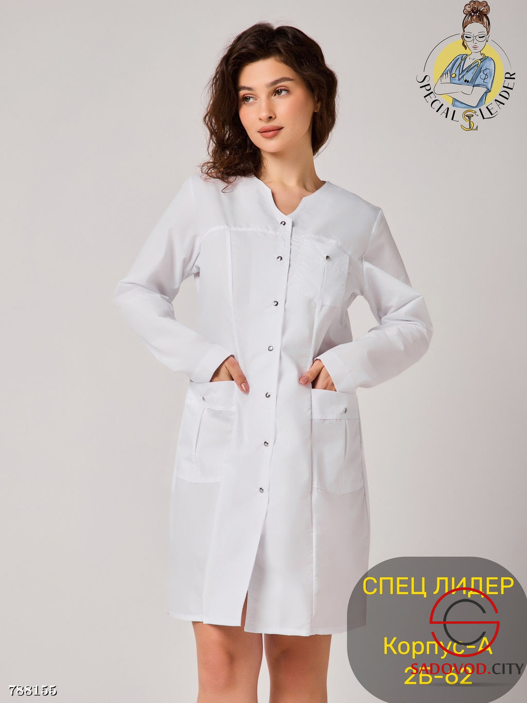 Халат медицинский женский - Bruno фото 12