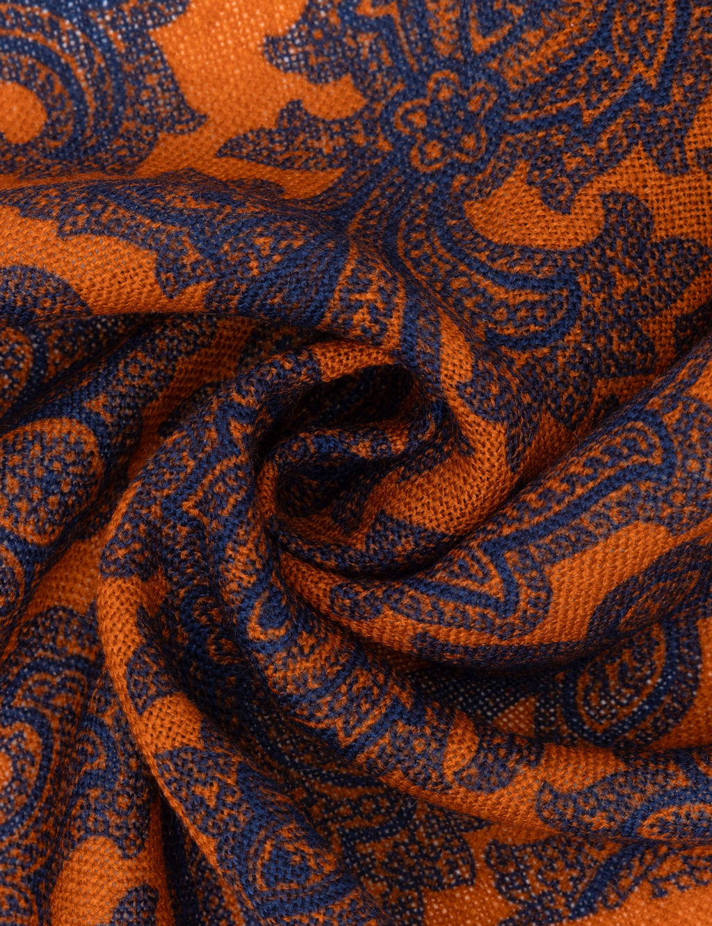 Оранжевый шерстяной платок - Cacharel фото 4