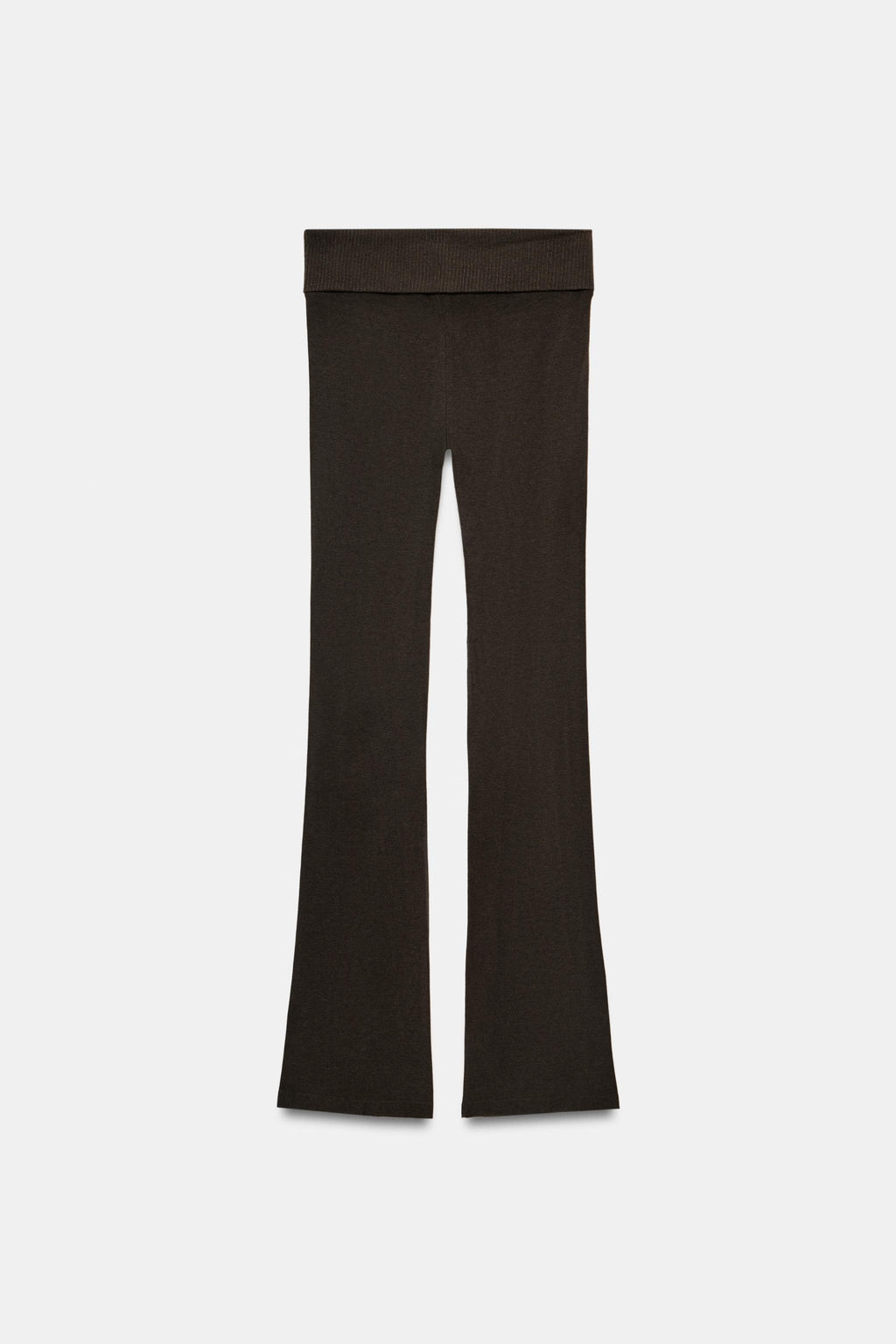 PANTAL?N FLARE SEAMLESS / marr?n vigor?