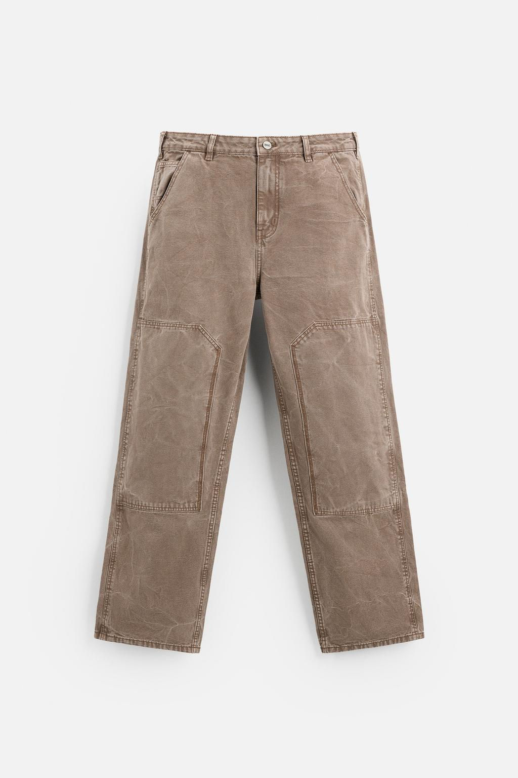 WASHED CARPENTER TROUSERS - Zara фото 24