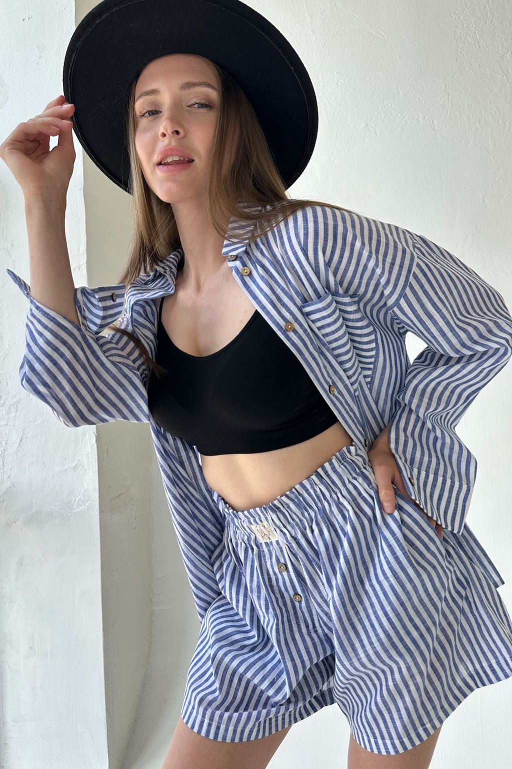 Костюм SET003/16/Белый, голубой - M&G all natural фото 4