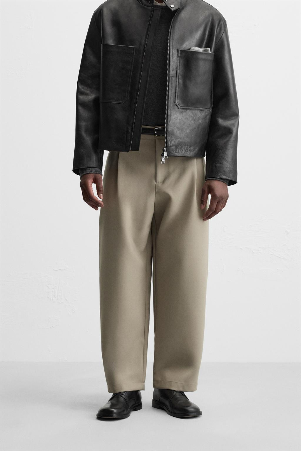 BALLOON FIT PLEATED TROUSERS - Zara фото 11