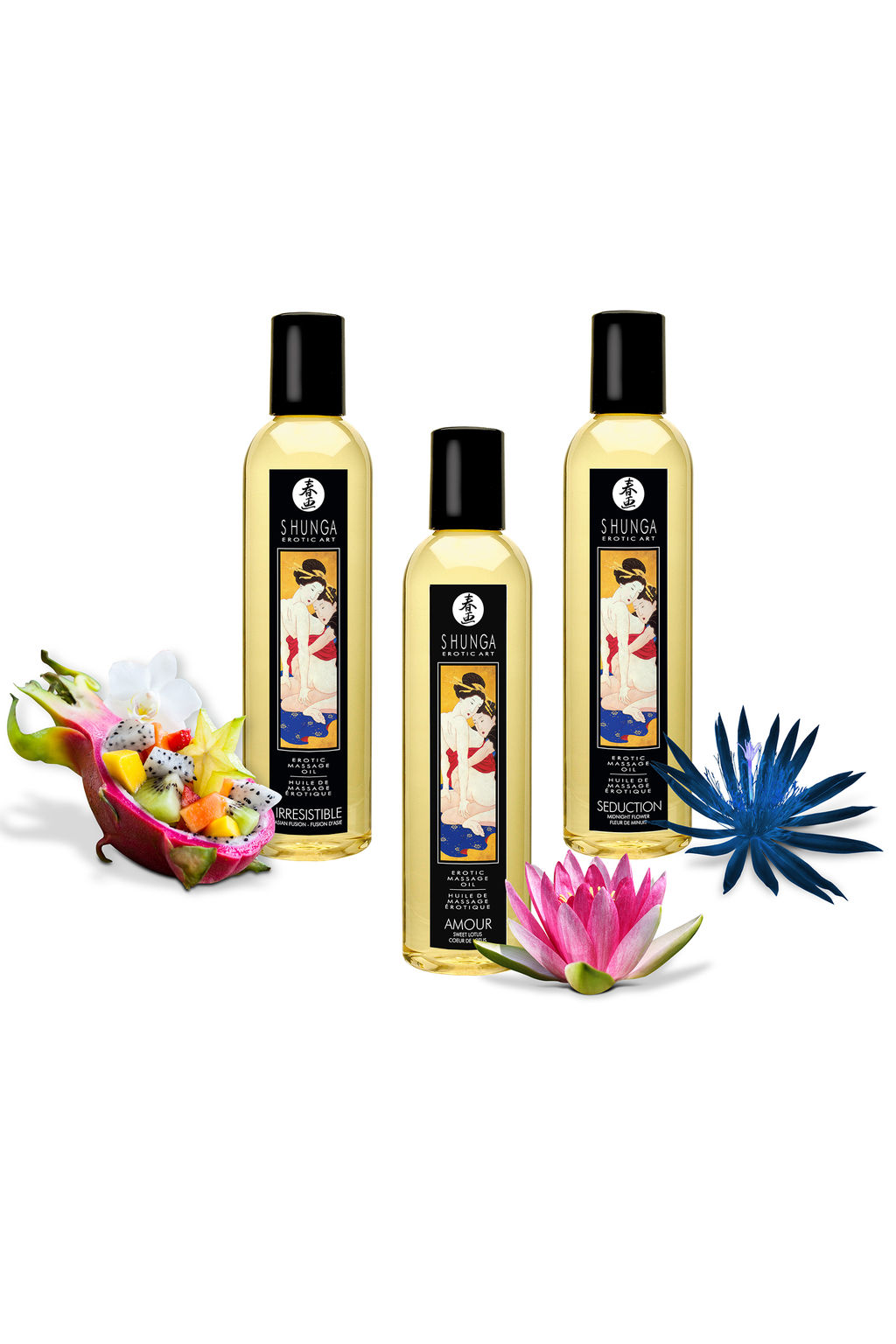 Масло для массажа Shunga Amour Sweet Lotus, возбуждающее, 240 мл
