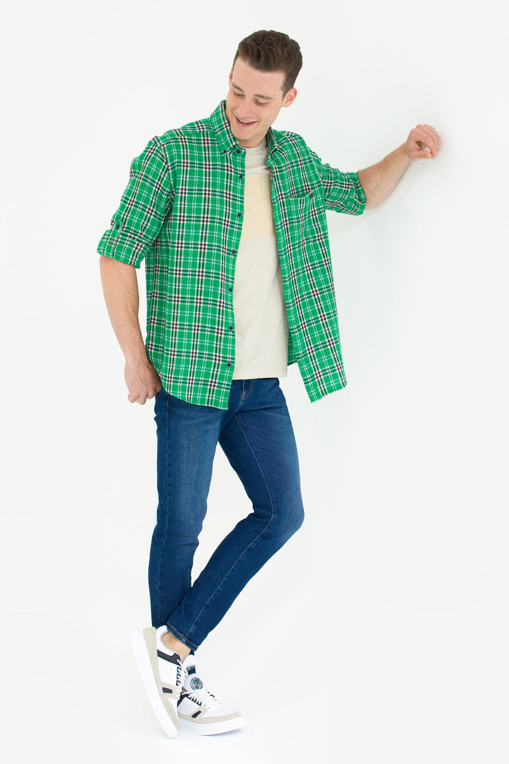 U. S. Polo Assn Мужская зеленая рубашка Lumberjack - U.s. polo assn фото 18