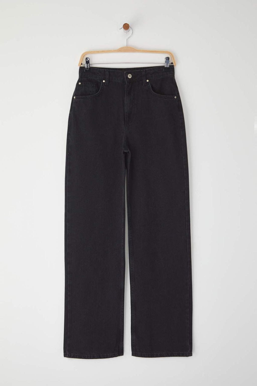 Trendyolmilla Ac?k Mavi Yuksek Bel Wide Leg Jeans TWOSS25JE00278  фото 9