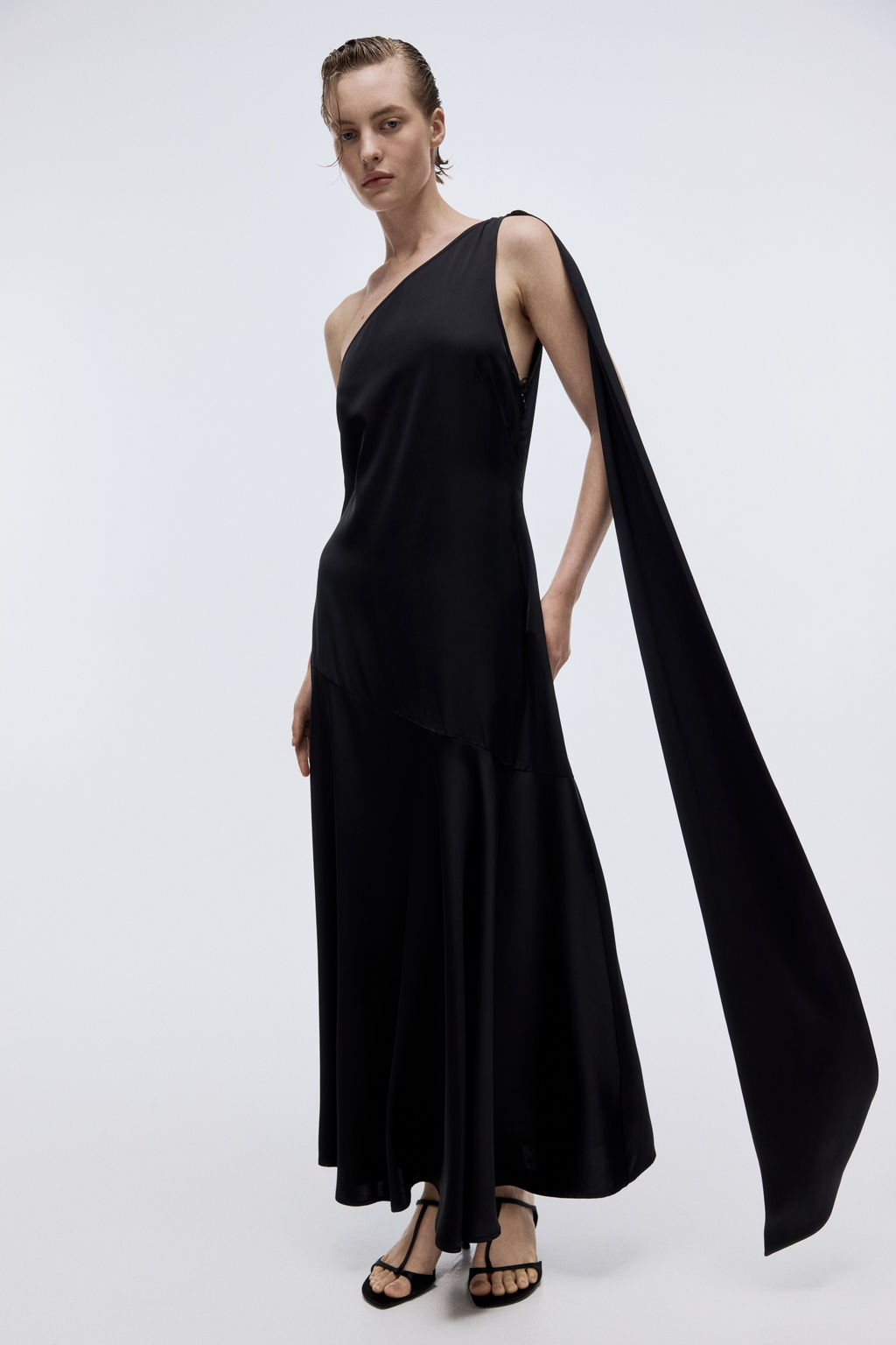 Vestido de sat?n con fular - H&m фото 6