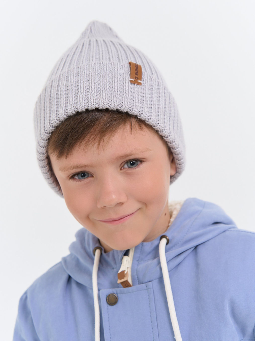 Шапка свечка из смесовой шерсти однослойная Жемчуг - Bungly фото 4