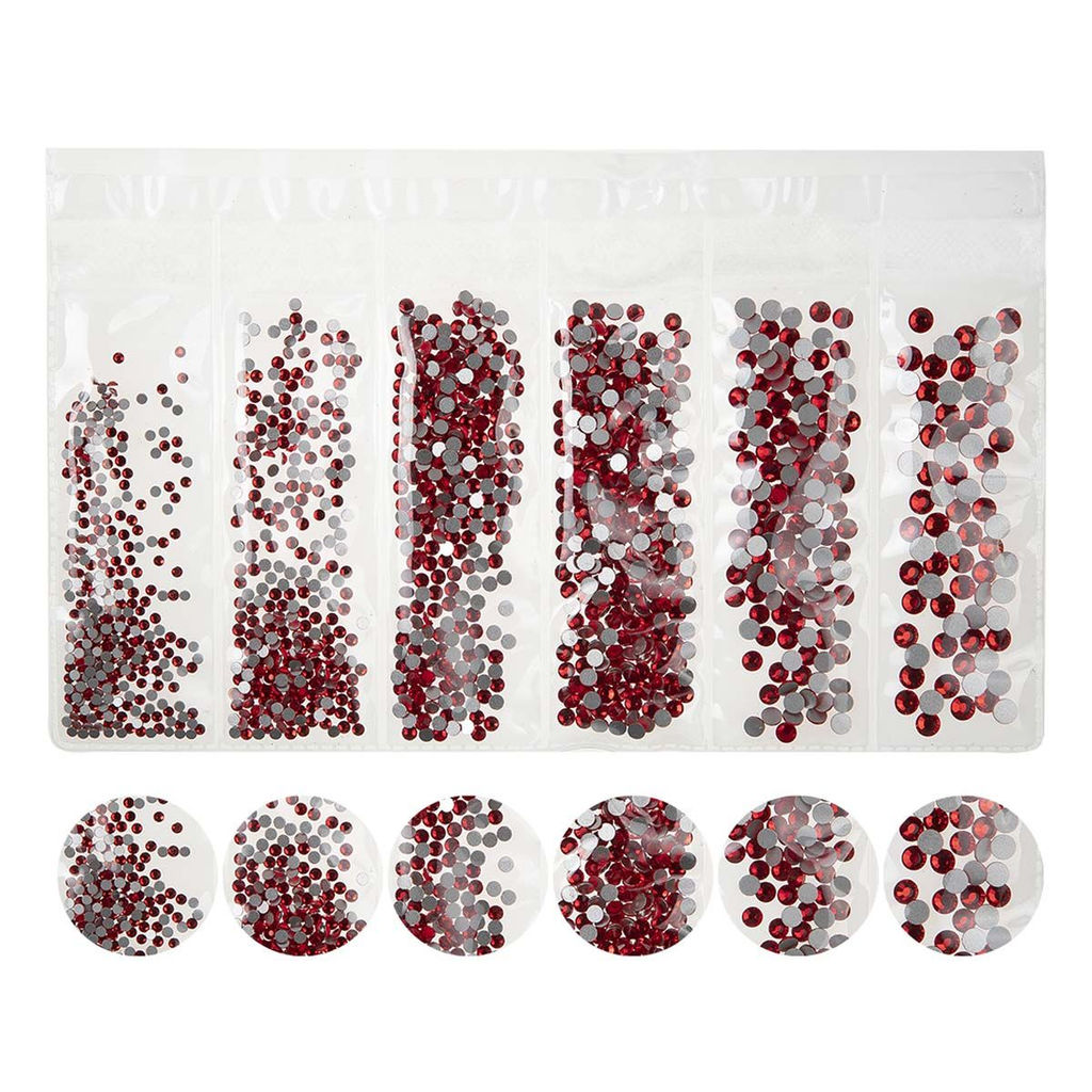 Nail Art Набор страз для ногтей, красный  фото 4