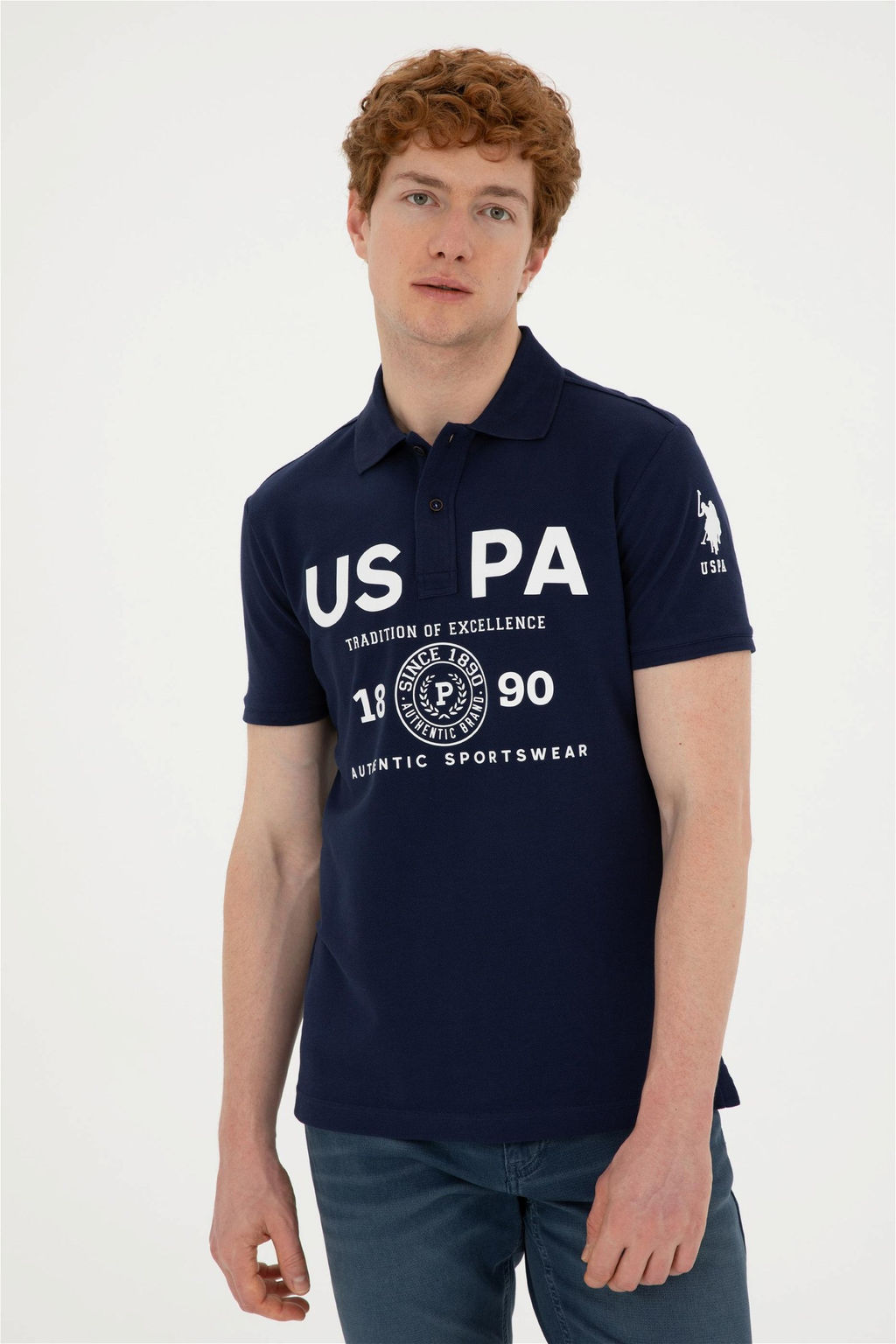 Мужская темно-синяя футболка - U.s. polo assn фото 3
