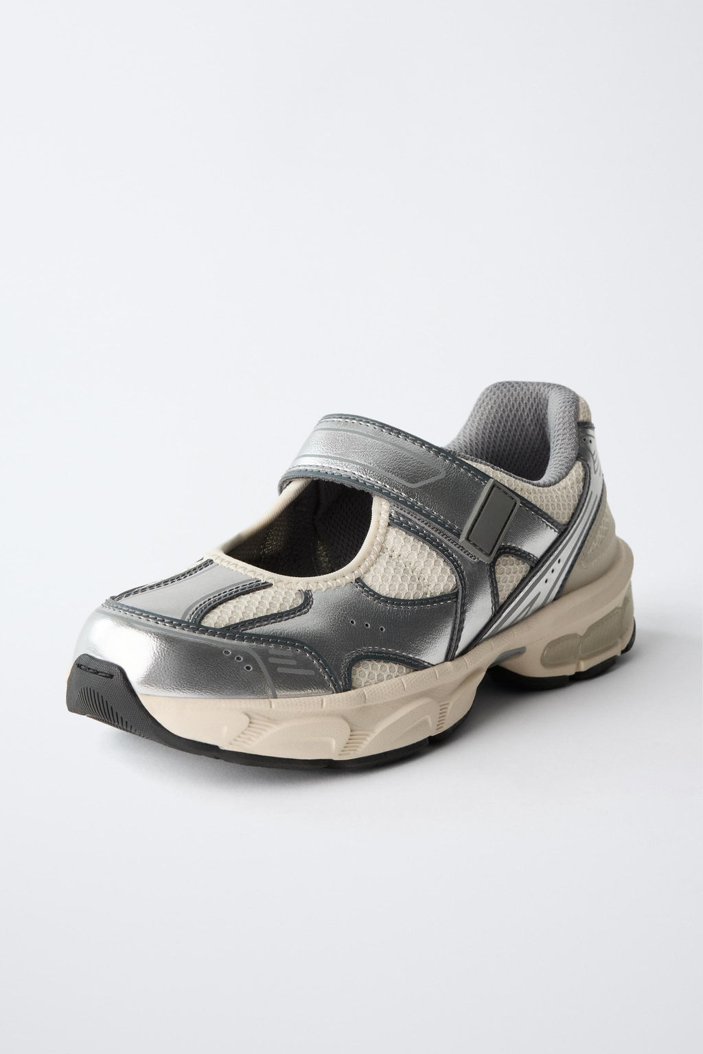 ZAPATILLA DEPORTIVA ABIERTA / Plata - Zara фото 3