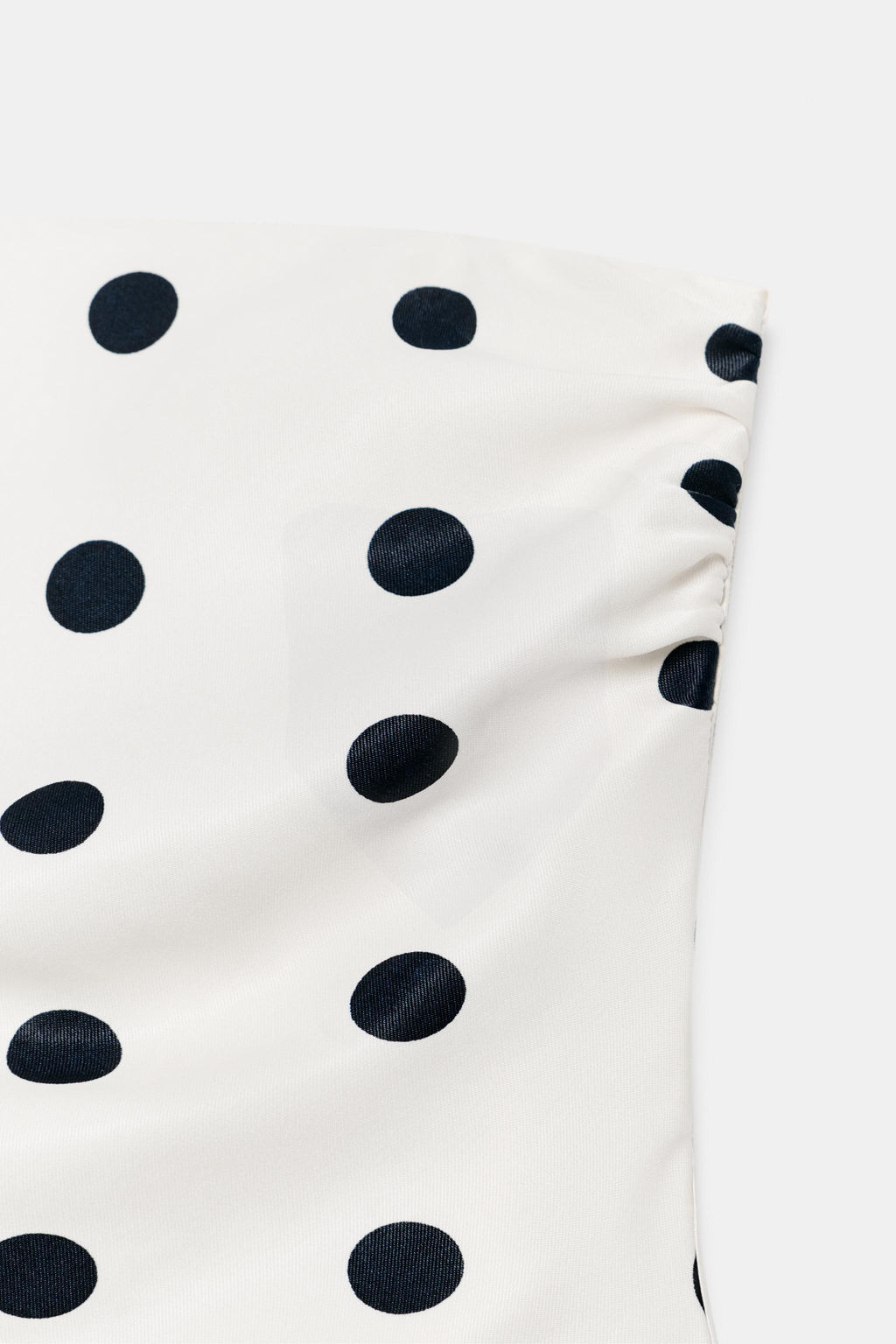 TOP SATINADO PALABRA DE HONOR LAZADA / Blanco / Negro - Zara фото 7