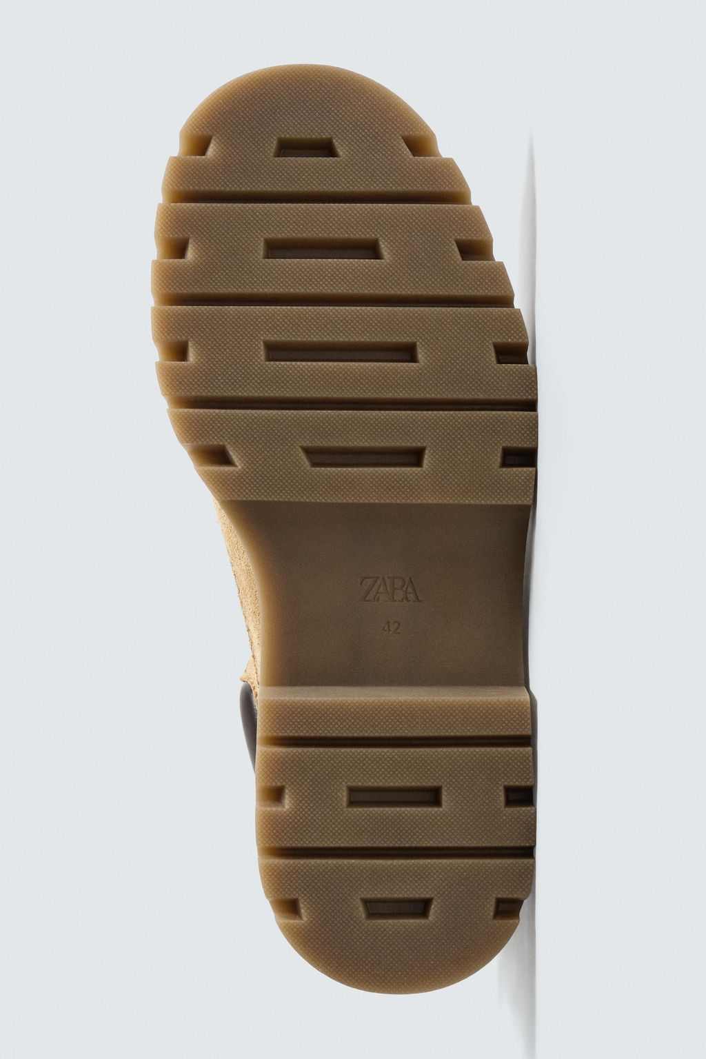 LEATHER CHUNKY BOOTS - Zara фото 4