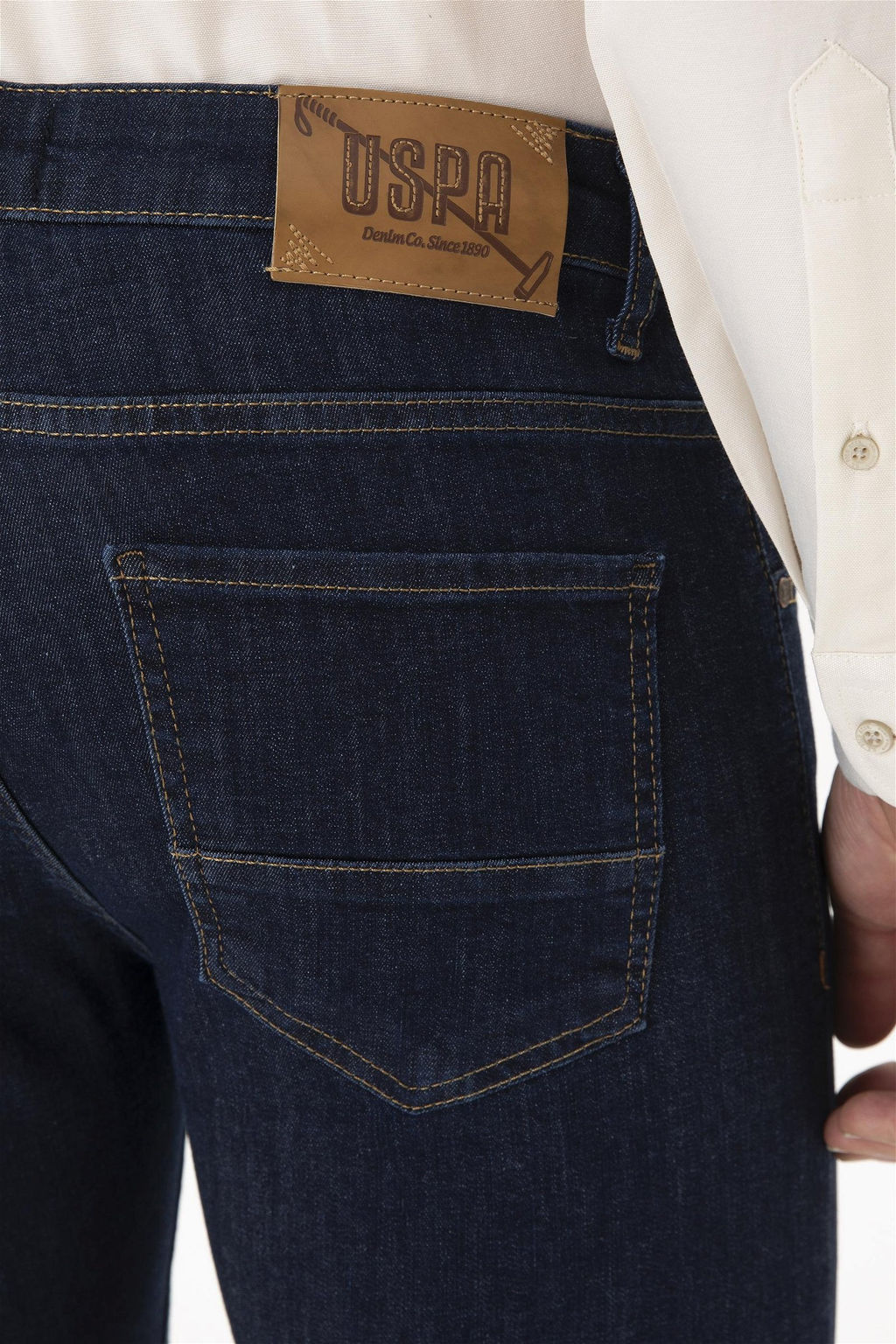 Мужские темно-синие джинсовые брюки - U.s. polo assn фото 7