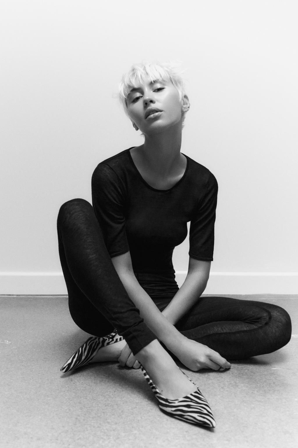 100% WOOL LEGGINGS - Zara фото 3