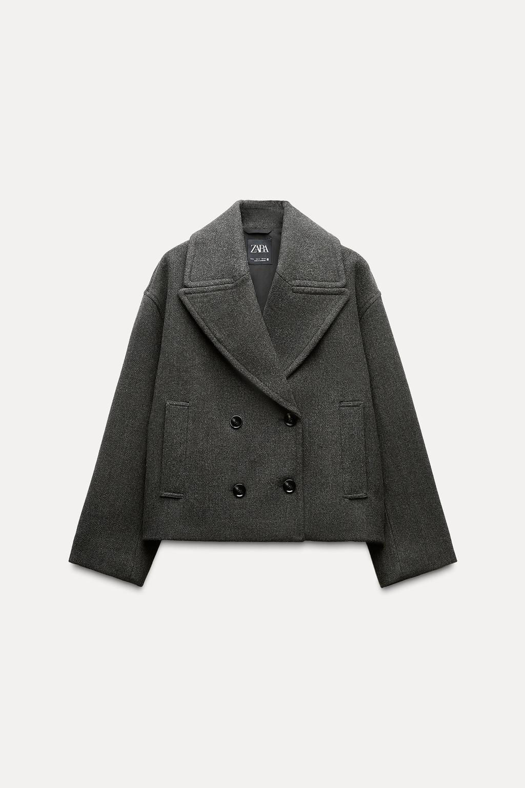 SHORT DOUBLE-BREASTED COAT - Zara фото 14