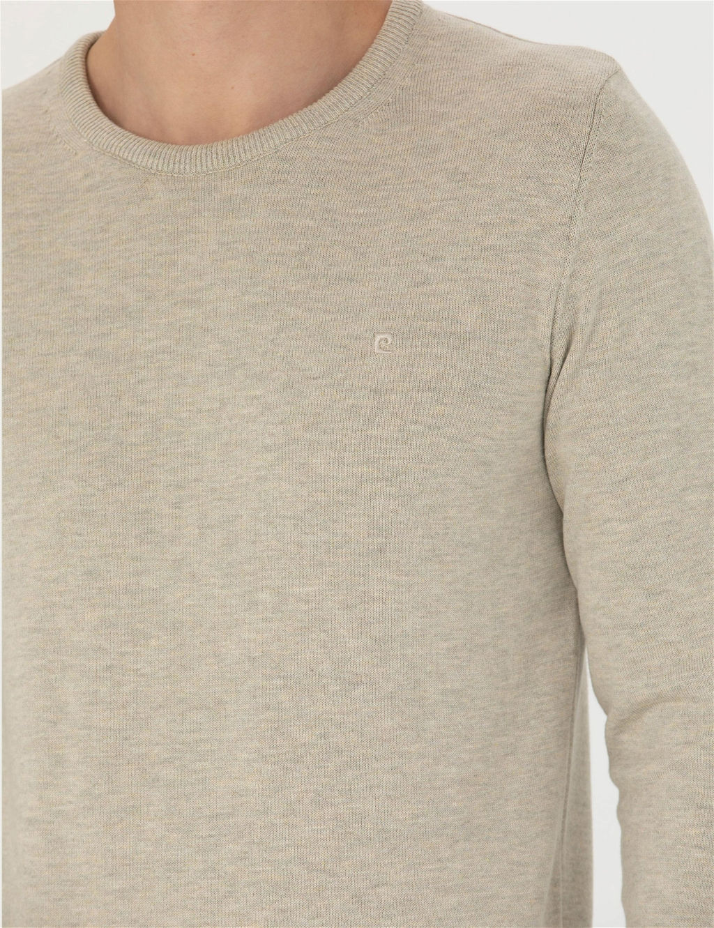 Kum Melanj Slim Fit Bisiklet Yaka Basic Triko Kazak - Pierre cardin фото 7