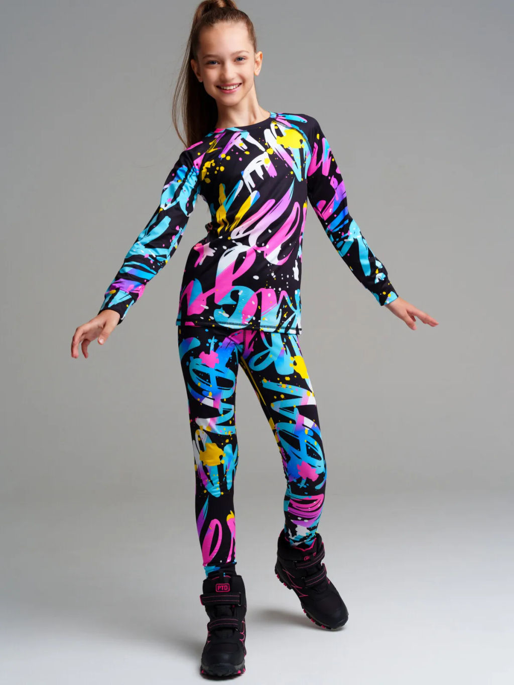 32321465 Термокомплект трикотажный для девочек: брюки, толстовка для эпизодического использования - Playtoday фото 3