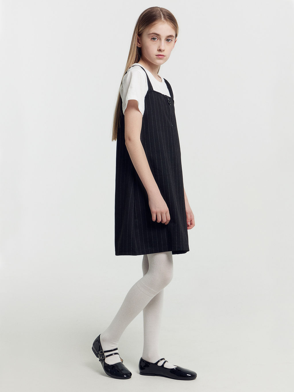 Цена за 3 пары! Колготки детские белого цвета с рисунком в виде поперечной полоски - Mark formelle фото 4