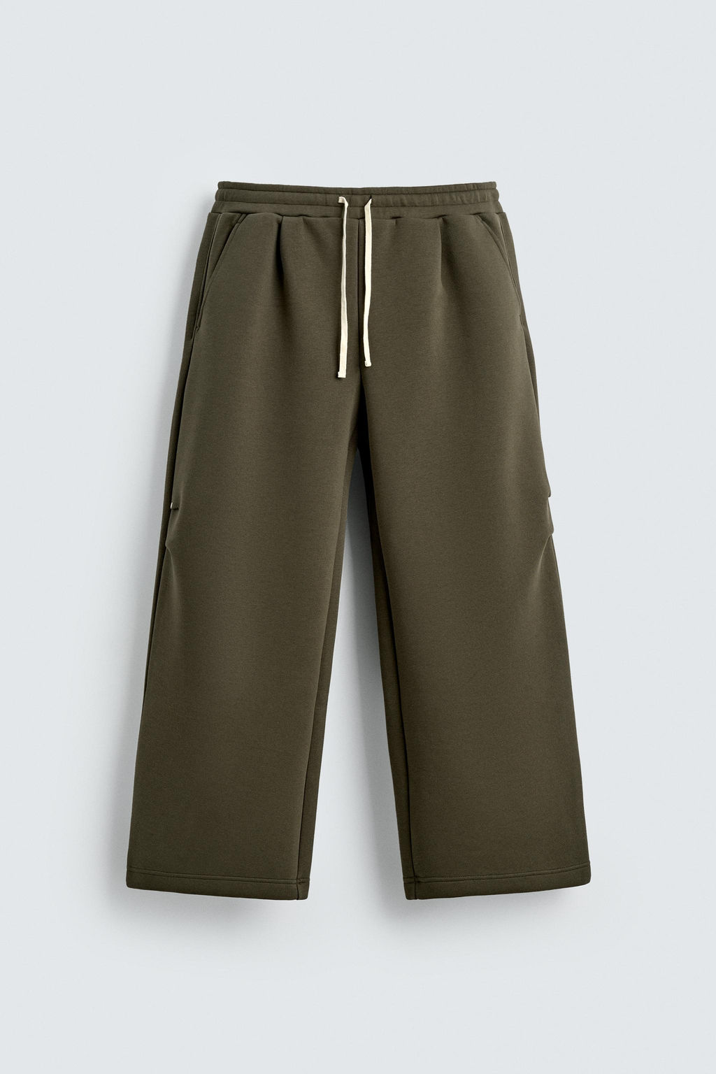 WIDE-LEG NEOPRENE-EFFECT TROUSERS WITH STUDS - Zara фото 7