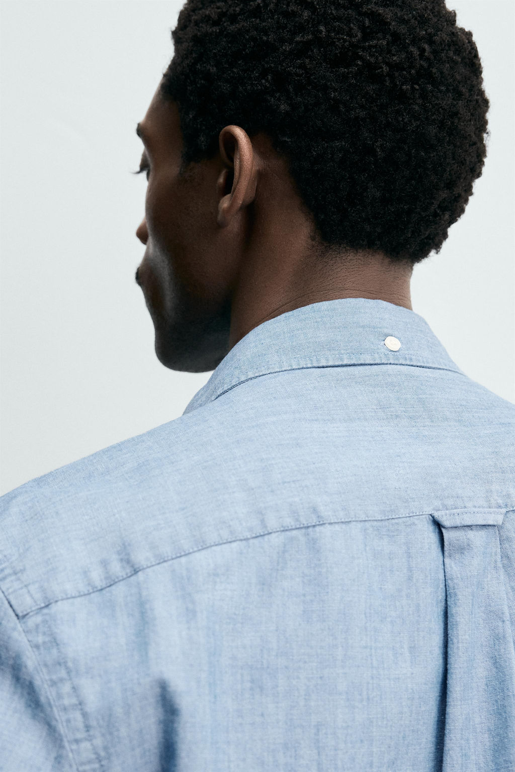 CAMISA REGULAR FIT CHAMBRAY / ?ndigo - Zara фото 5