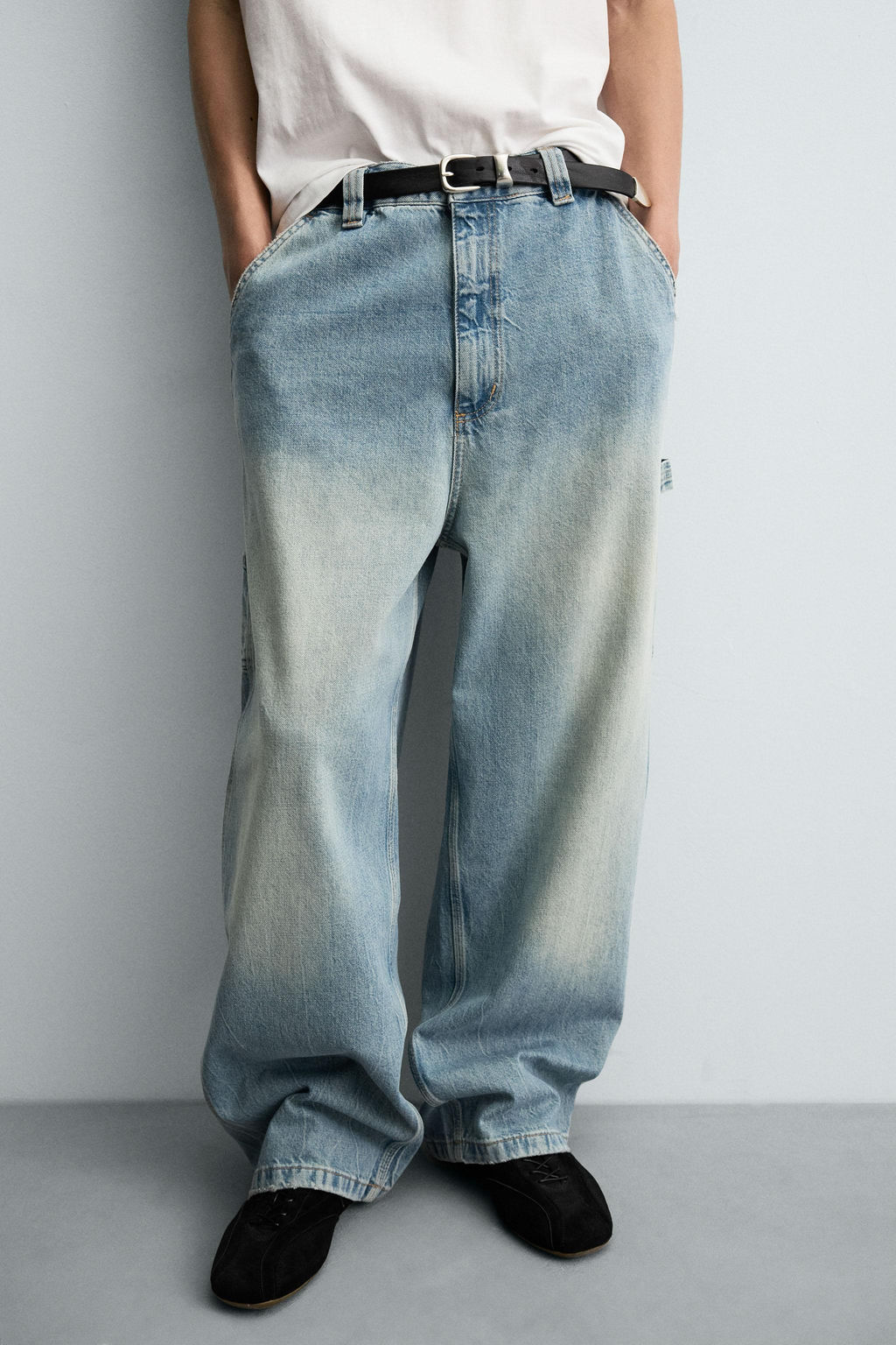 WIDE BAGGY FIT JEANS - Zara фото 5